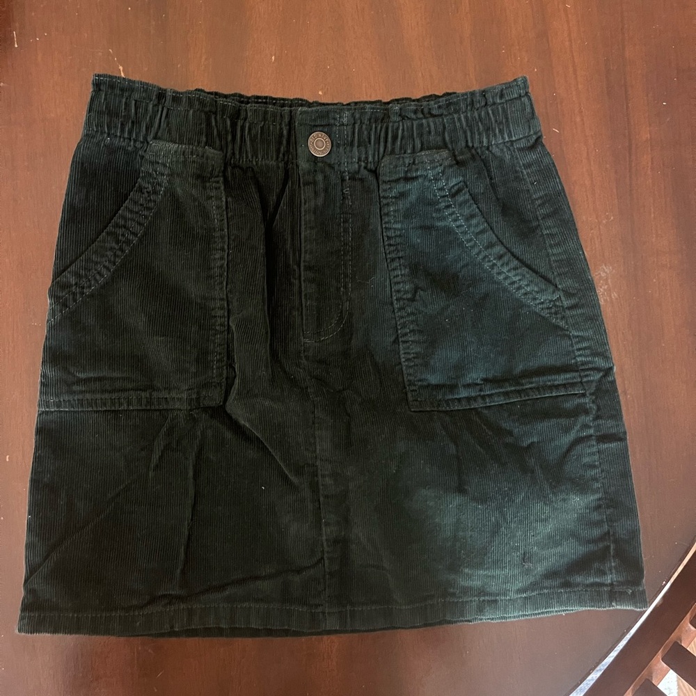 Forest Green Corduroy Skirt